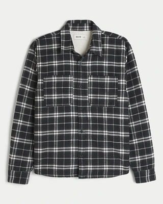 Thermal-Lined Flannel Shirt
