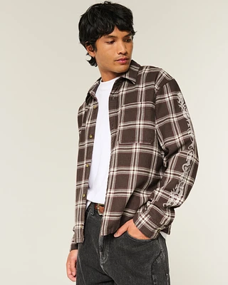 Graphic Flannel Shirt
