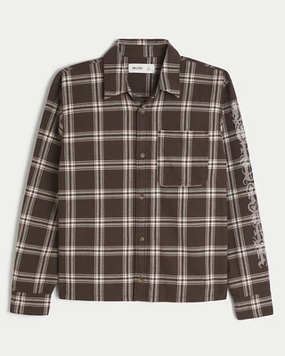 Graphic Flannel Shirt