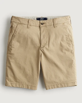 Flat-Front Twill Shorts 9