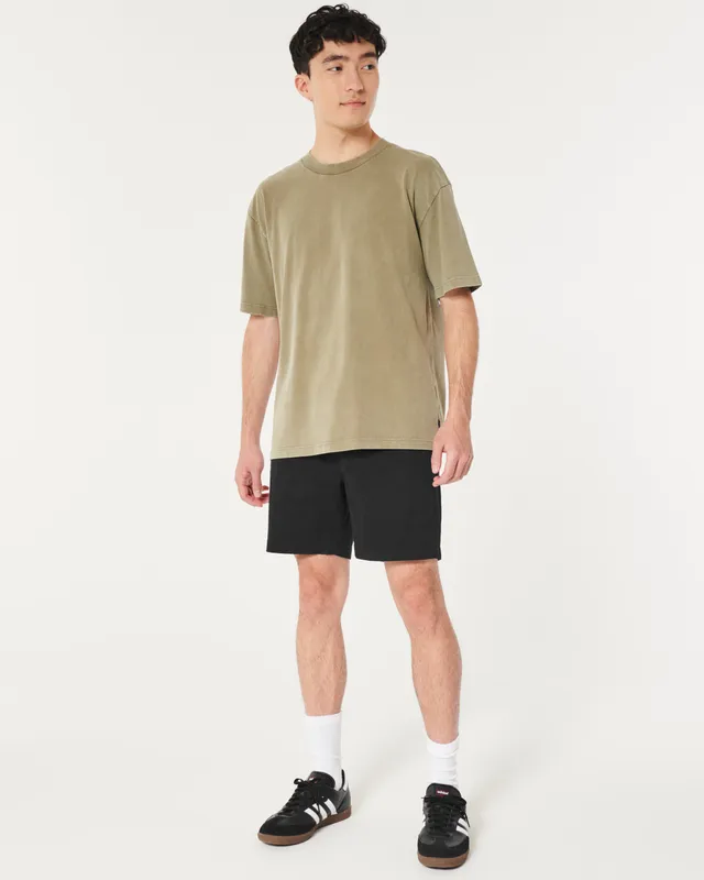 Linen-Blend Jogger Shorts -- 7-inch inseam