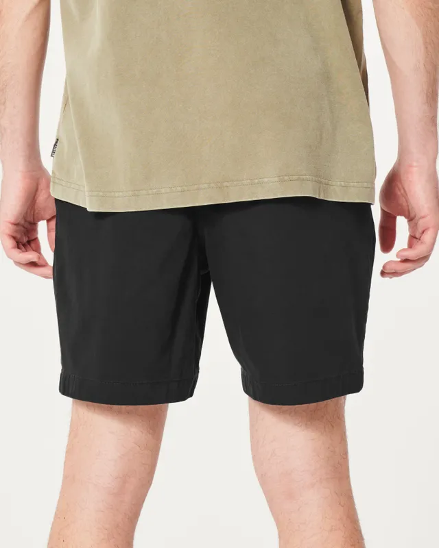 Hollister Textured Pattern Woven Jogger Shorts 7