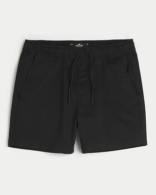 Twill Pull-On Shorts 5