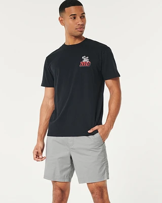 Twill Pull-On Shorts 7