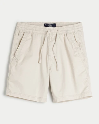 Twill Pull-On Shorts 7