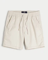 Twill Pull-On Shorts 7
