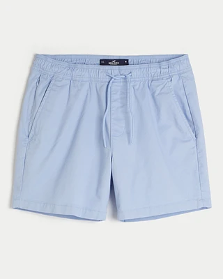 Twill Pull-On Shorts 5