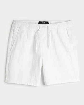 Seersucker Shorts 7"