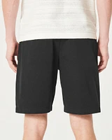 Twill Flat-Front Shorts 9