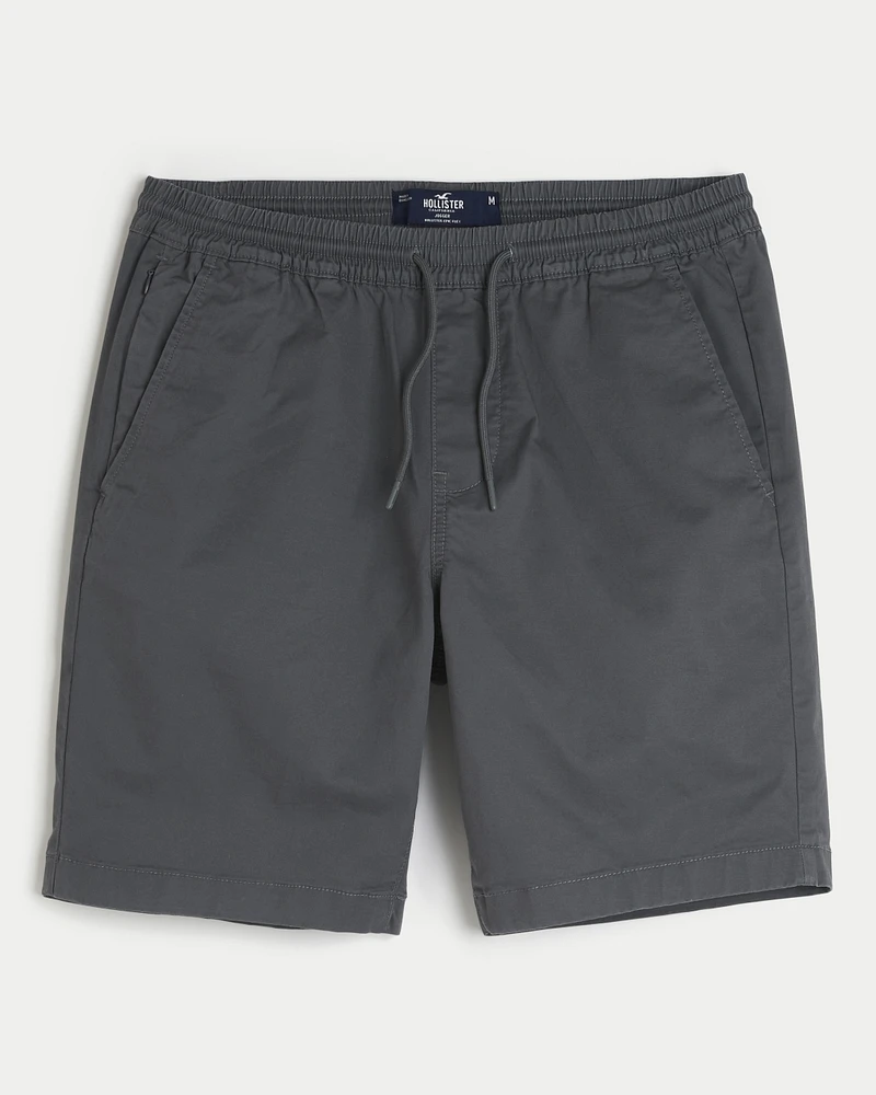 Twill Pull-On Shorts 9