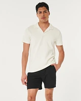 Linen-Blend Jogger Shorts 7