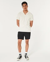 Linen-Blend Jogger Shorts 7