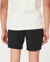 Linen-Blend Jogger Shorts 7