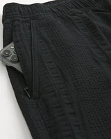 Textured Cotton Pull-On Shorts