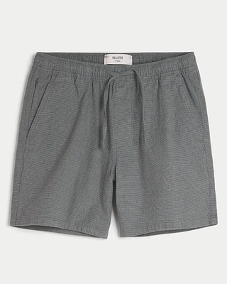 Linen-Blend Pull-On Shorts 7