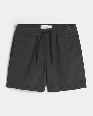 Mid-Thigh Loose Fleece Shorts