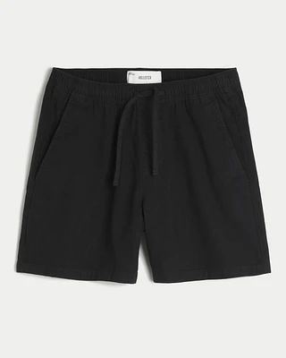 Mid-Thigh Cotton Pull-On Shorts