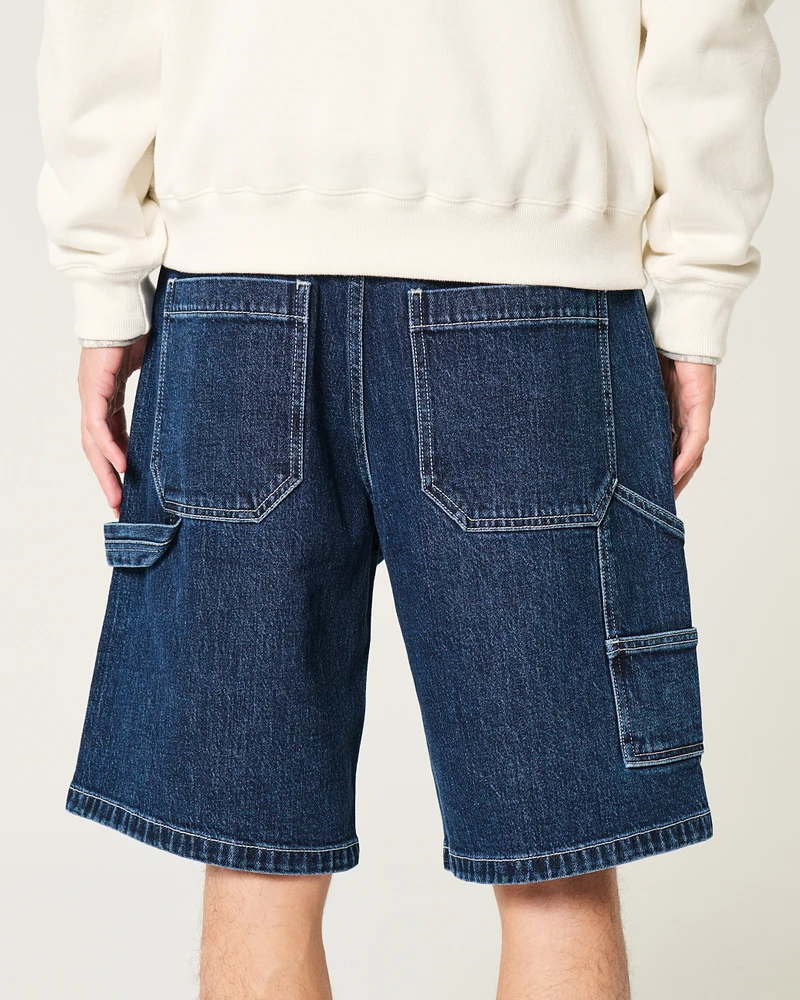 Baggy Denim Painter Shorts