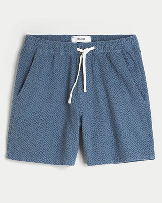 Linen-Blend Pull-On Shorts