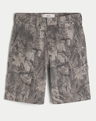 Camo Baggy Painter Jean Shorts