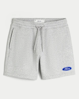 Hollister Feel Good Fleece Mid-Thigh Ford Graphic Shorts