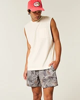 Mid-Thigh Camo Hybrid Active Shorts