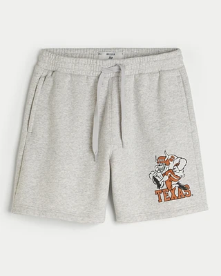 Hollister Feel Good Fleece Mid-Thigh University of Texas Graphic Shorts
