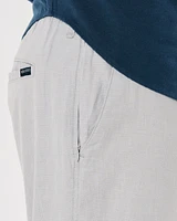 Linen Blend Slim Pull-On Pants