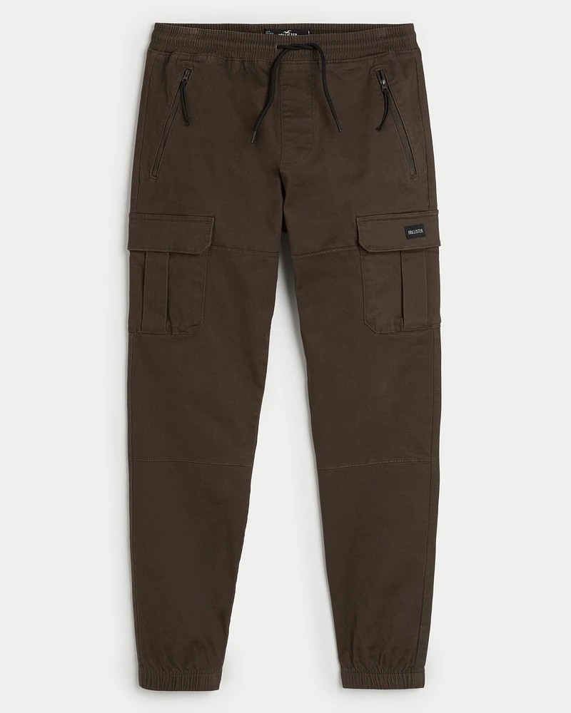 Twill Cargo Joggers