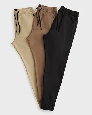 Skinny Twill Jogger 3-Pack