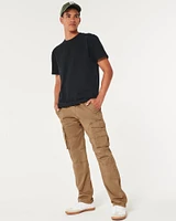 Slim Straight Cargo Pants