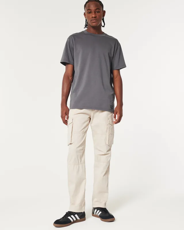 Hollister Co. HEAVYWEIGHT STRAIGHT SWEATPANTS - Tracksuit bottoms