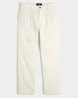 Pleated Linen Blend Pants
