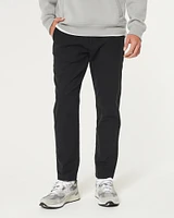 Slim Straight Stretch Linen Blend Pants