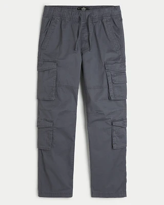 Slim Straight Pull-On 4-Pocket Cargo Pants