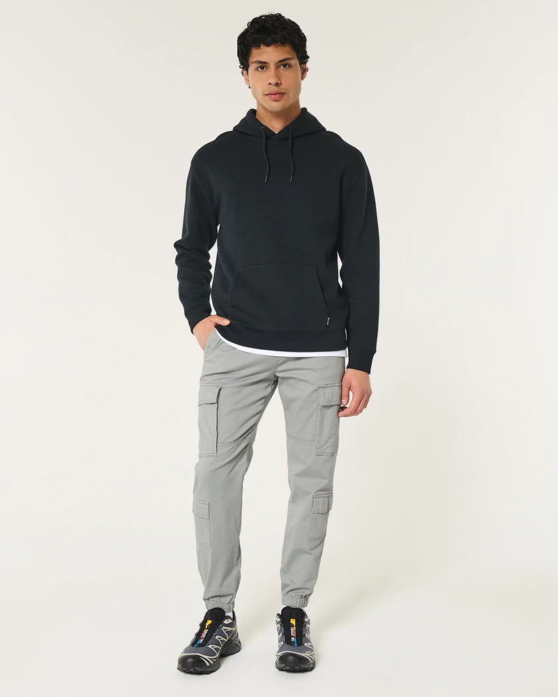 Relaxed Twill Cargo Joggers