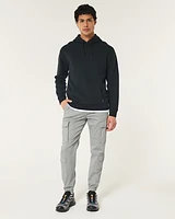 Relaxed Twill Cargo Joggers