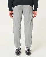 Relaxed Twill Cargo Joggers