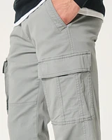 Relaxed Twill Cargo Joggers
