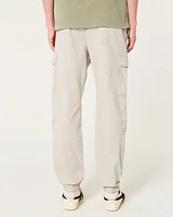 Relaxed Twill Cargo Joggers