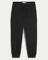 Relaxed Twill Cargo Joggers