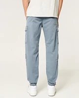 Relaxed Twill 4-Pocket Cargo Joggers