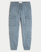 Relaxed Twill 4-Pocket Cargo Joggers