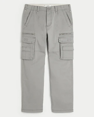 Heavyweight Twill Loose Cargo Pants