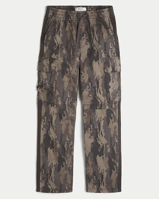 Camo Baggy Cargo Track Pants