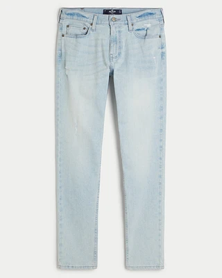 Distressed Light Wash Skinny Jeans