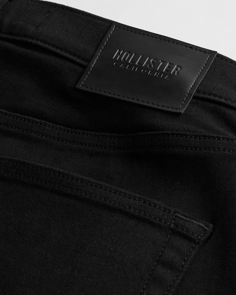 Black No Fade Straight Jeans