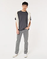 Grey Slim Straight Jeans