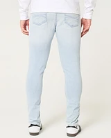 Distressed Light Wash Athletic Skinny Jeans