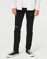 Ripped Dark Wash Stacked Skinny Jeans